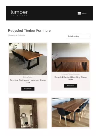 Recycled Furniture