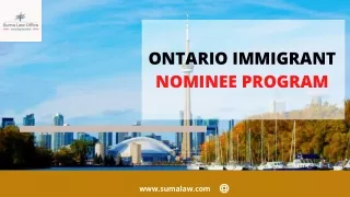 ontario immigrant nominee program