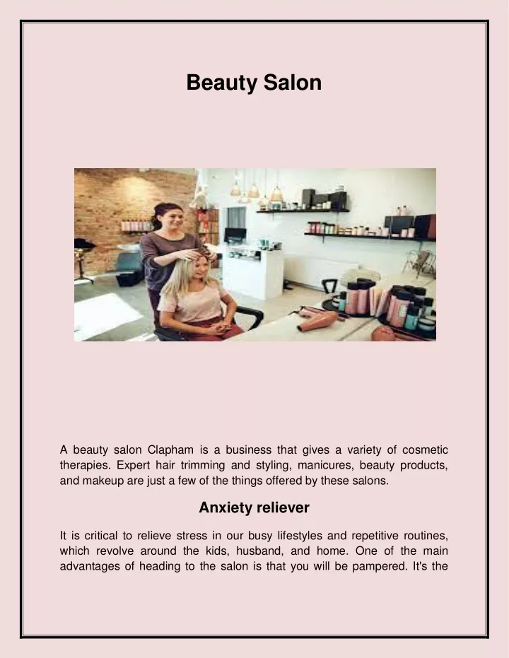 beauty salon