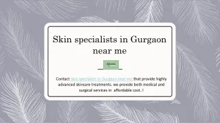 Skin specialists in Gurgaon near me