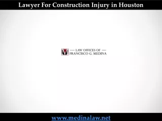 Lawyer For Construction Injury in Houston