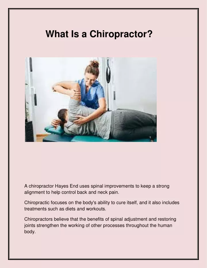 what is a chiropractor