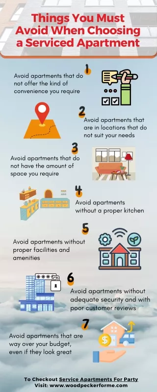 things you must avoid when choosing a serviced