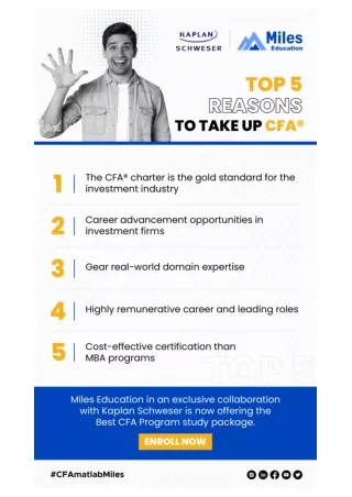 Top 5 reasons to take up CFA