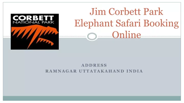 jim corbett park elephant safari booking online