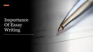 importance of essay writing