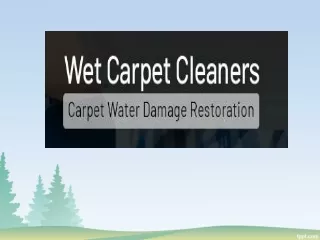 Water damage carpet restoration Services in Melbourne