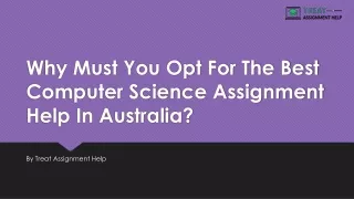 why must you opt for the best computer science assignment help in australia