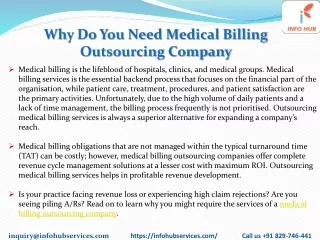 why do you need medical billing outsourcing