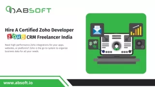 Hire A Certified Zoho Developer  Zoho CRM Freelancer India