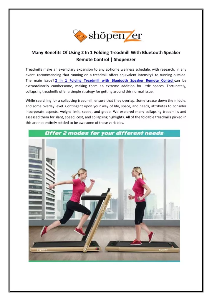 many benefits of using 2 in 1 folding treadmill