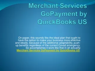 merchant services gopayment by quickbooks us