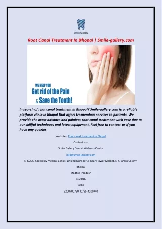 root canal treatment in bhopal smile gallery com