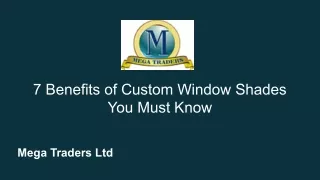 Custom Window Shades_  Benefits of Custom Window Shades You Must Know