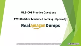MLS-C01 Exam Dumps By Realamazondumps.com