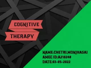 COGNITIVE THERAPY