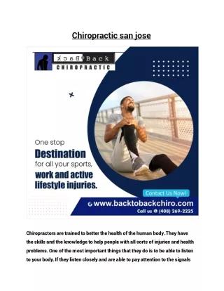 Chiropractic san jose