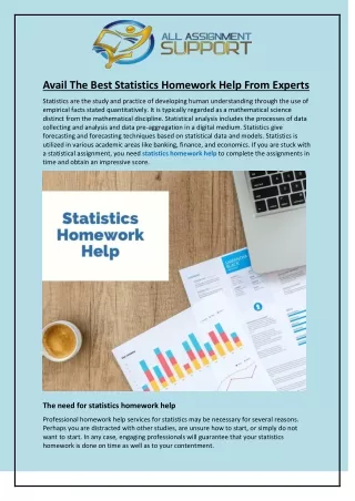 avail the best statistics homework help from