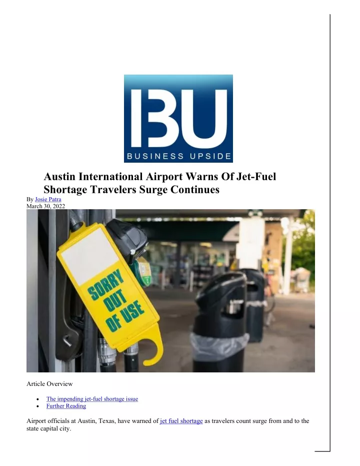 austin international airport warns of jet fuel