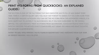 print w2 forms from quickbooks an explained guide
