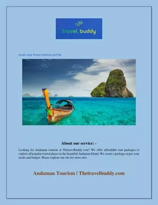 Andaman Tourism  Thetravelbuddy