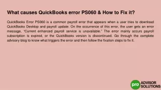 what causes quickbooks error ps060 how to fix it