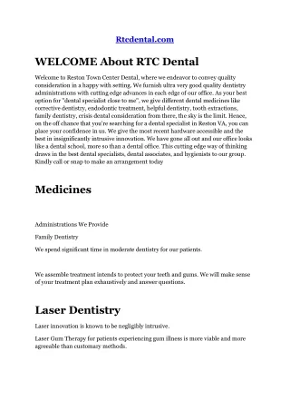 rtcdental com