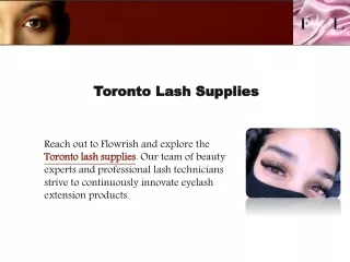 Toronto Lash Supplies