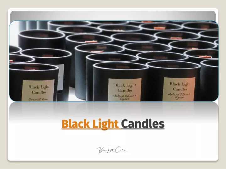 black light candles