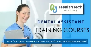 Certification preparation online for dental assistant training courses