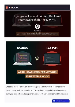 django vs laravel which backend framework