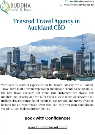 Trusted Travel Agency in Auckland CBD