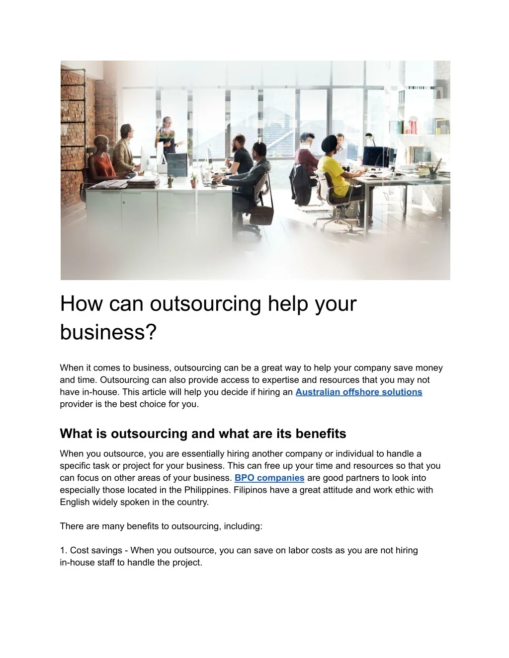 PPT - How can outsourcing help your business PowerPoint Presentation ...