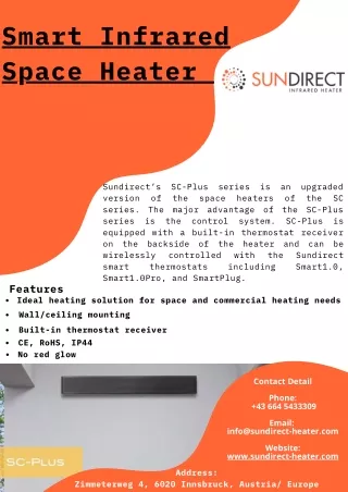 smart infrared space heater