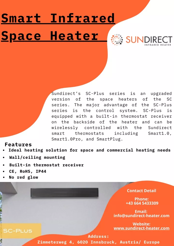 smart infrared space heater