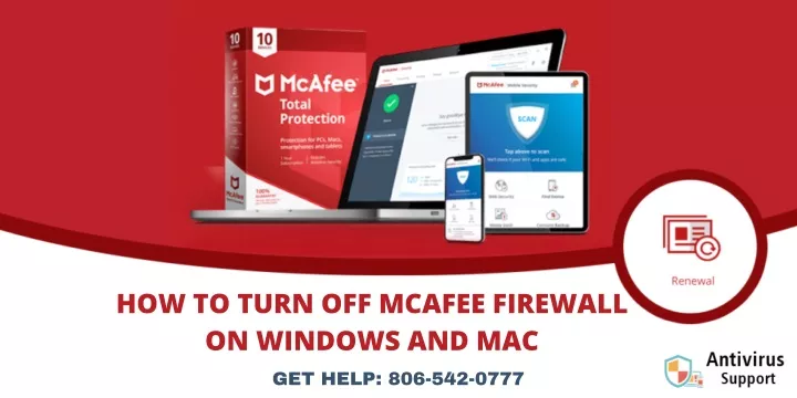 how to turn off mcafee firewall on windows and mac