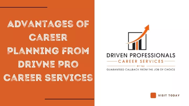 advantages of career planning from drivne