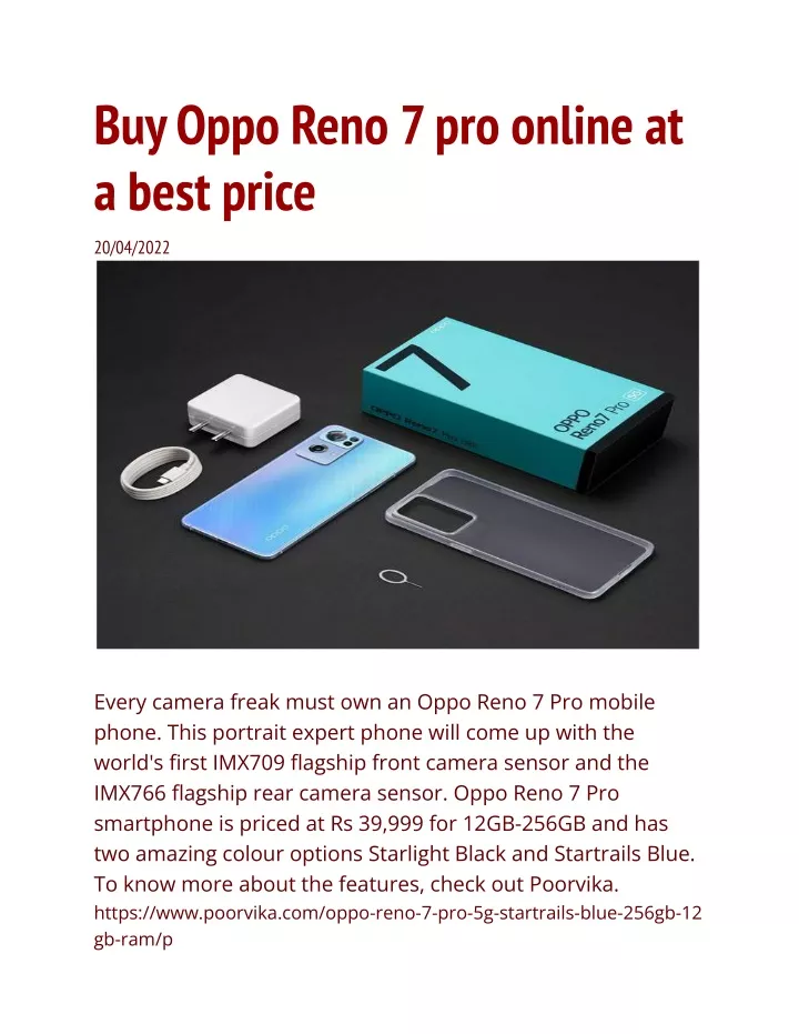 buy oppo reno 7 pro online at a best price
