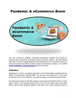 Pandemic & eCommerce Boom