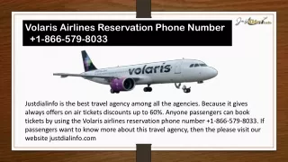 Volaris Airlines Reservation Phone Number  1-866-579-8033