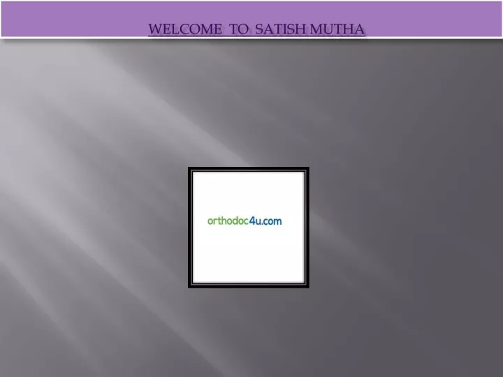 welcome to satish mutha