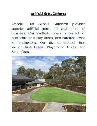 artificial grass canberra