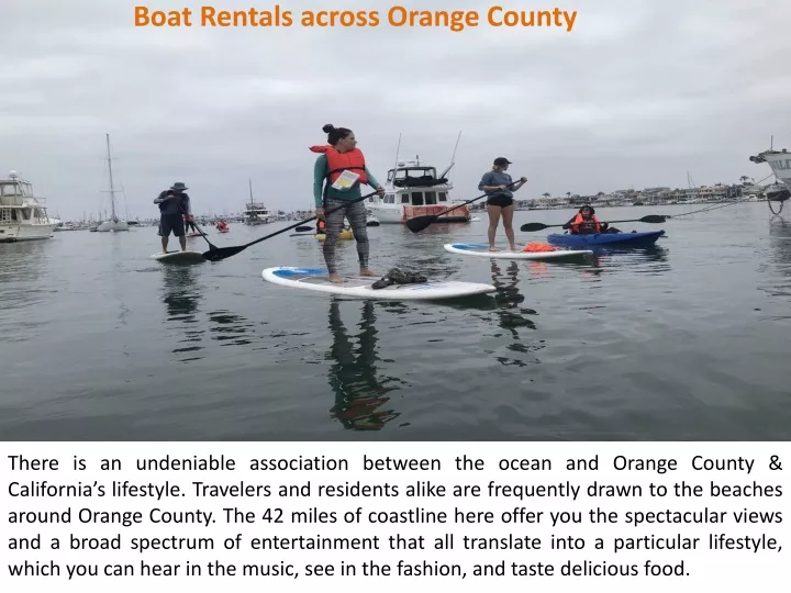 boat rentals across orange county