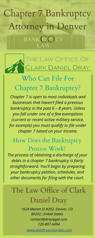 Chapter 7 Bankruptcy Attorney in Denver CO