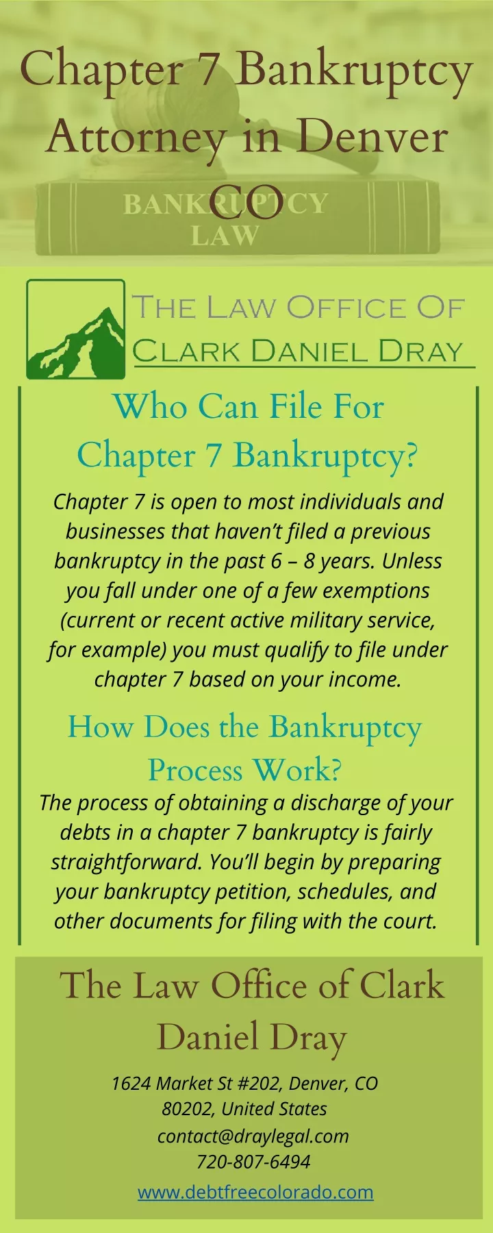 chapter 7 bankruptcy attorney in denver co