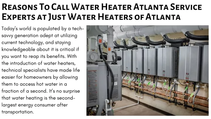 reasons to call water heater atlanta service