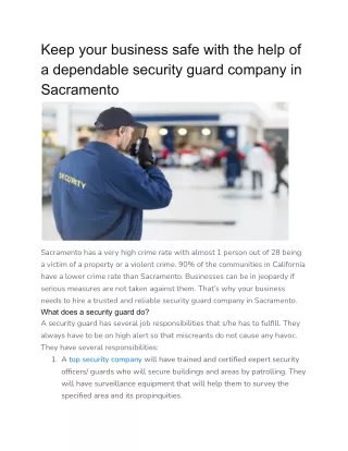 keep your business safe with the help