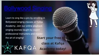 Bollywood Singing Classes Online | Kafqa Academy