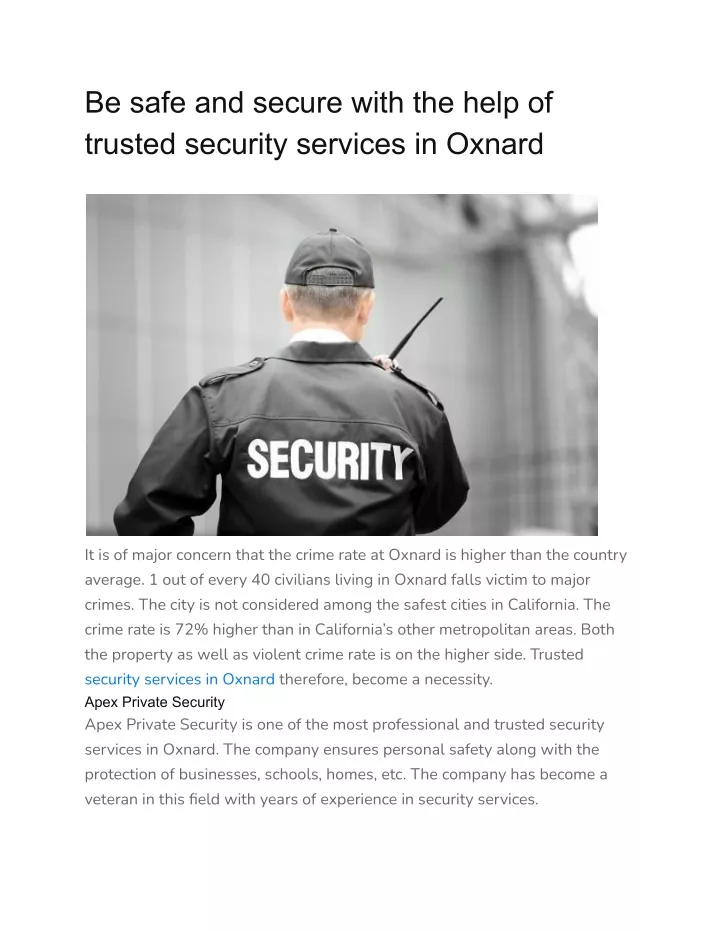 be safe and secure with the help of trusted