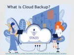 What is cloud backup Service? - slide 1